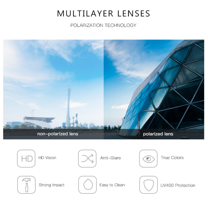 عینک آفتابی مستطیلی مورل مدل 78028C3POLARIZED