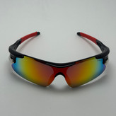 عینک آفتابی اسپرت اوکلی Oakley مدلRadar عدسی آتیشی فریم مشکی کد 806
