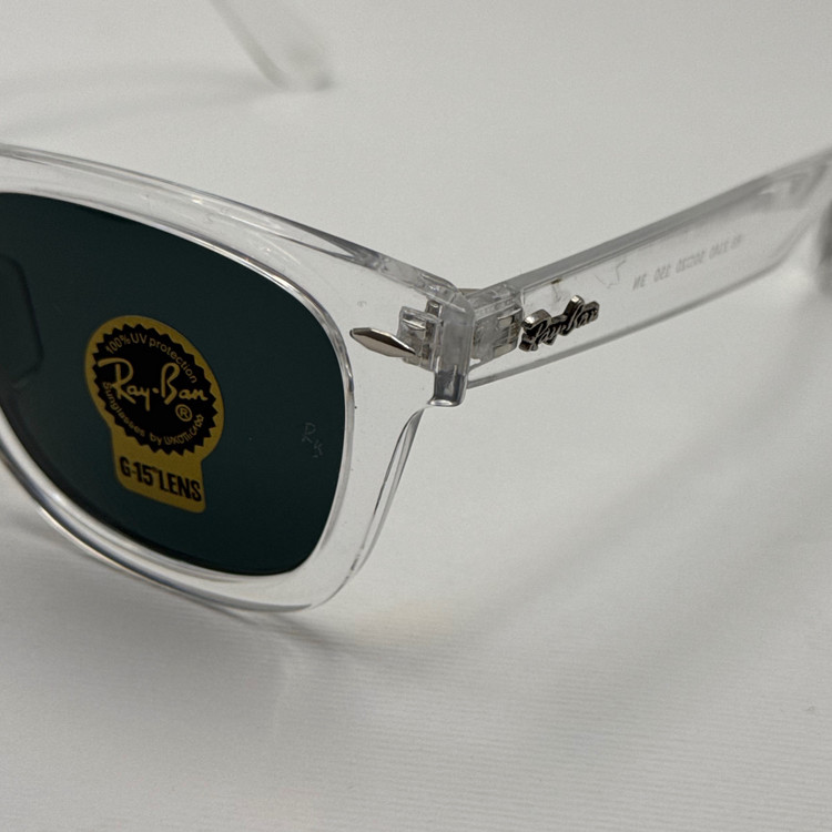 عینک ویفرر ریبن Rayban WAYFARER شفاف شیشه سنگ نشکن زد خش با پک کامل