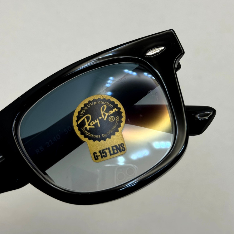 عینک ریبن ویفرر reyban WAYFARER سایز 50 آبی هایلایت به همراه پک کامل و اچار مخصوص عینک RB 2140