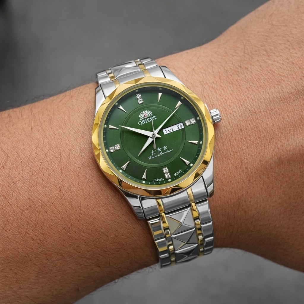 ساعت مردانه اورینت در 4 رنگ ، استیل دوتقویم