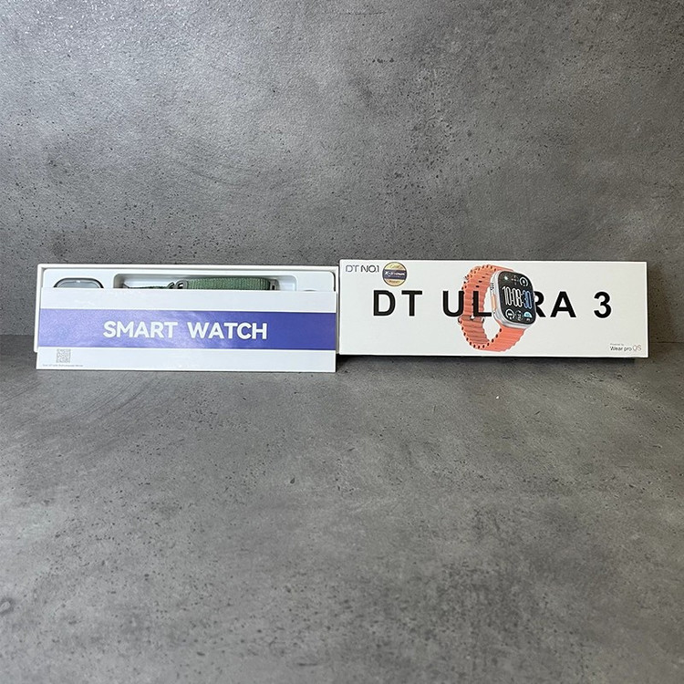 ساعت هوشمند 2.2 اینچی دی تی نامبر وان مدل DT ULTRA 3 با بند سیلیکونی