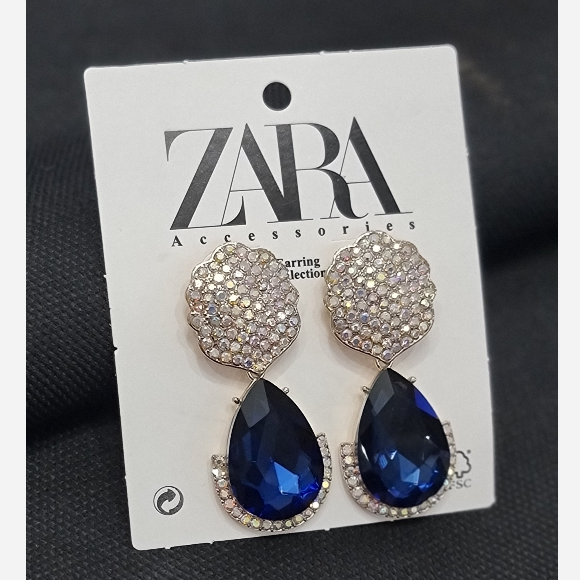 گوشواره زنانه مجلسی نگین دار1009