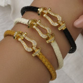 دستبند بنگل نگین جواهری زنانه طرح امگا تنوع رنگ رنگ کاملا ثابت کد bn (پس کرایه)