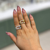 انگشتر نگین جواهری طرح نگین دار تنوع طرح فری سایز Freesize رنگ کاملا ثابت کد gy (پس کرایه) (پس کرایه)