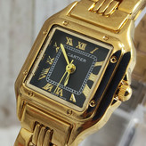 ساعت زنانه مارک CARTIER صفحه مشکی ضدآب کد268350