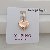 پلاک زنجیر ژوپینگ قلب دورویه برند حک خورده کاملا رنگ ثابت ورق بزنید لطفا