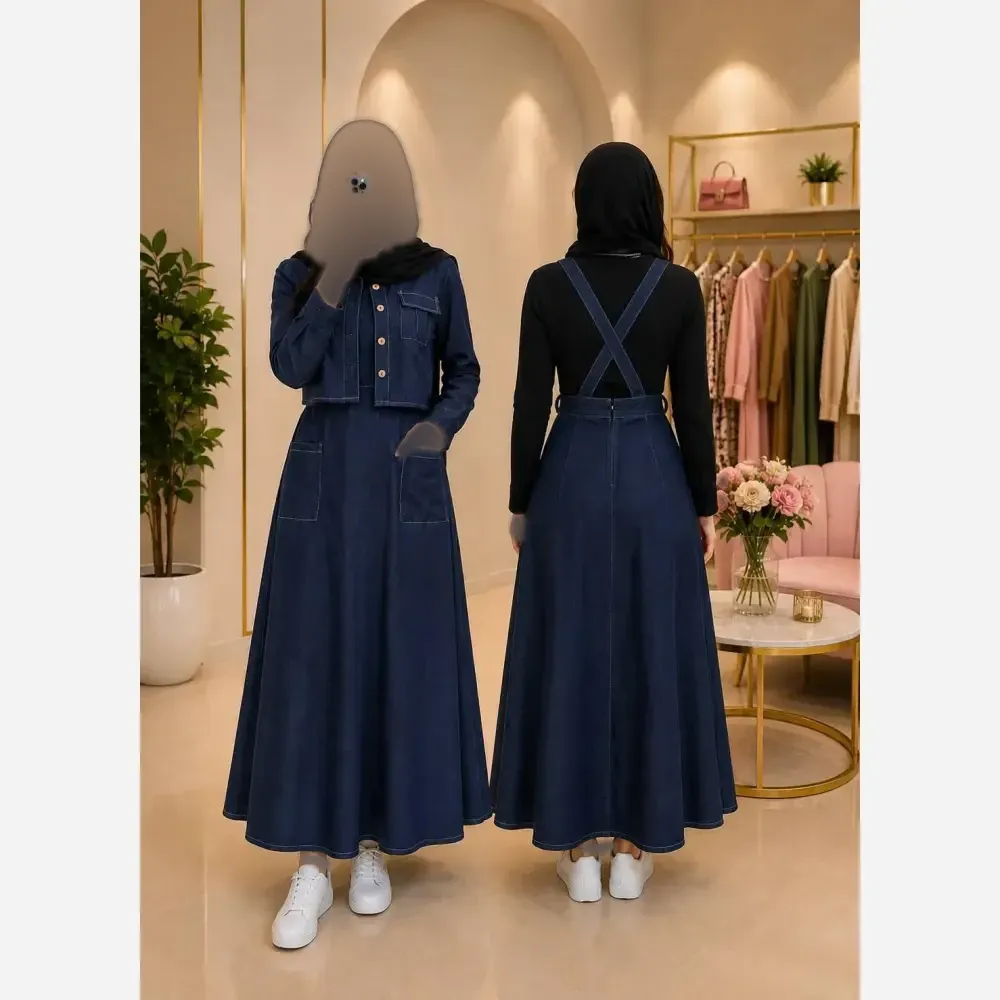 ست دو تیکه زنانه مدل ماهایا جنس تنسل نخ رنگ لی و ذغالی