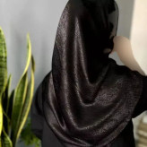 روسری زنانه کوپرا مشکی قواره 125 اعلا