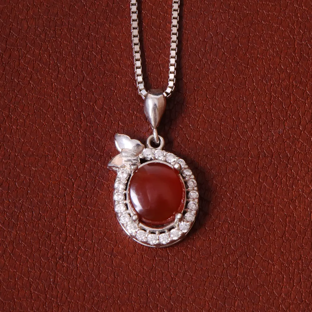 گردنبند عقیق زنانه کد 32298