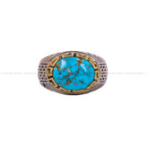 انگشتر فیروزه شجری مردانه کد 6318