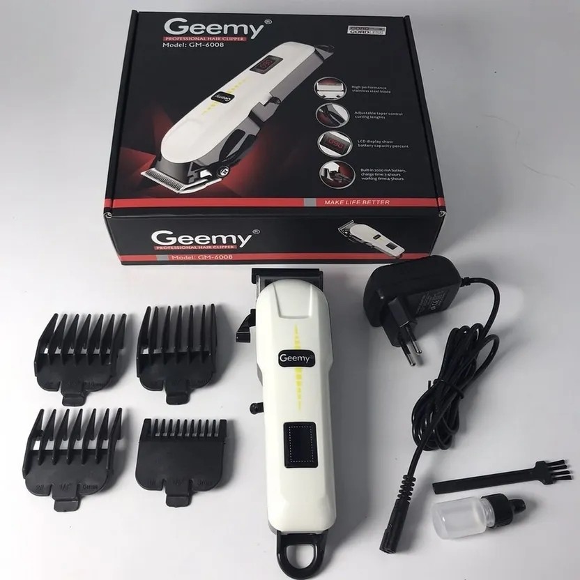 ماشین اصلاح حجم زن سر و صورت جیمی GM-6008 ورژن جدید 6008 پک 5 عددی ( گناوه مارکت )