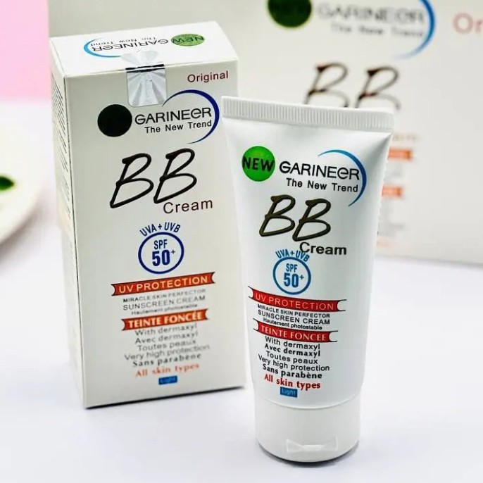 bb کرم گارنیر حاوی ضدآفتاب ضدلک ساخت فرانسه کرمپودر گارنیر