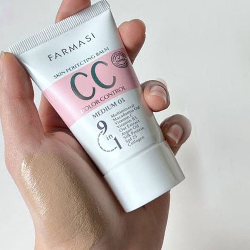 کرم فارماسی ضدآفتاب کرمپودر farmasi cc spf25 اصل