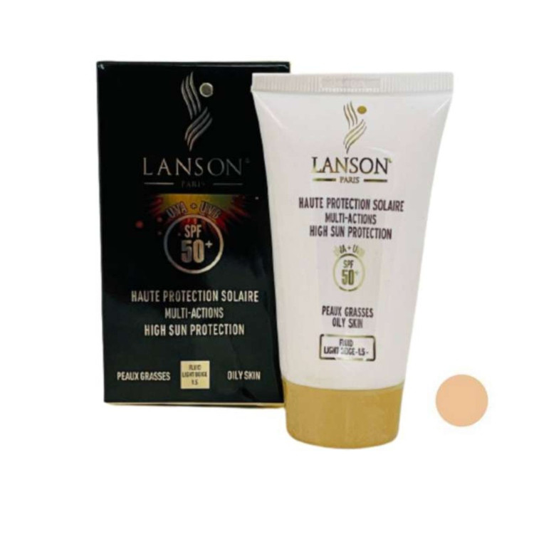 ضدآفتاب لانسون Lanson SPF 50 رنگی ضد آفتاب کرمپودری لانسون