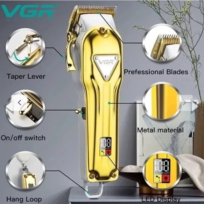ماشین اصلاح موی سر و صورت وی جی ار مدل V-140 پلمپ شرکتی اصل