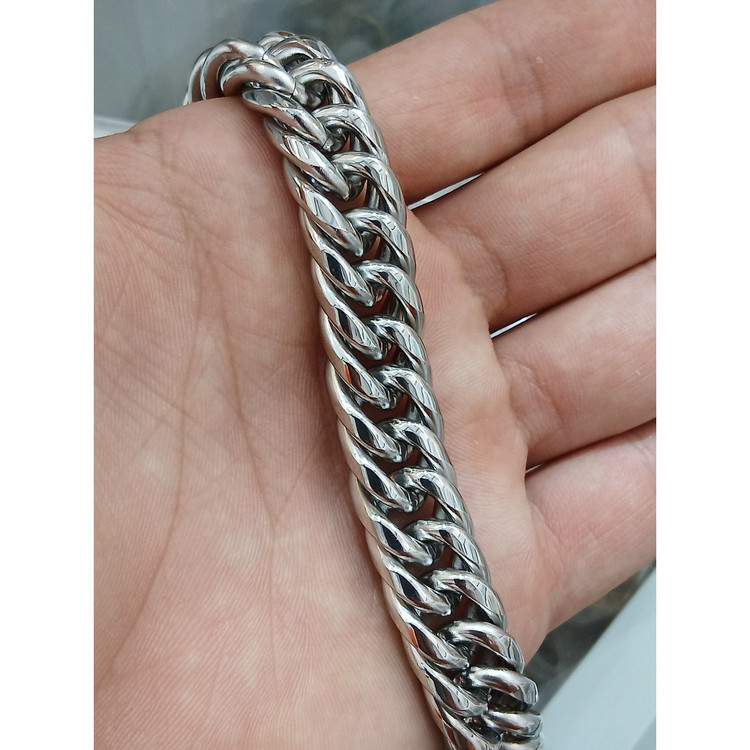 دستبند کارتیر دوبل براق استیل خاص و شیک درجه یک