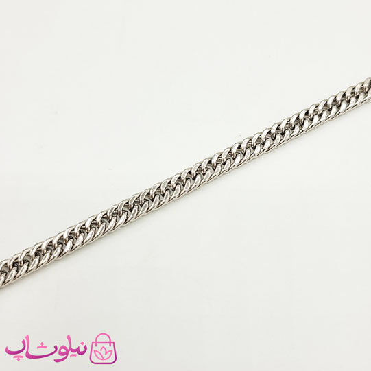 دستبند زنانه ظریف ژوپینگ طرح کارتیه نقره ای 18 سانت 5 میل کد 4991