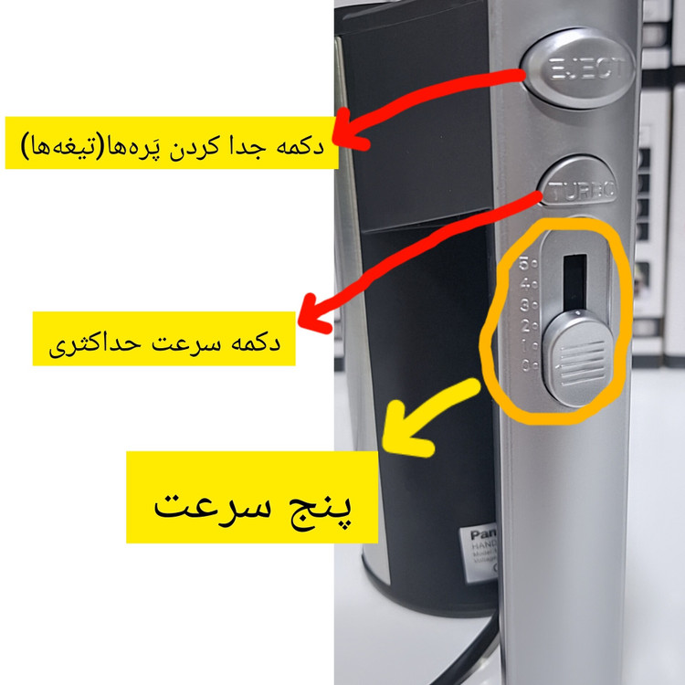 همزن برقی پاناسونیک موتور اصلی،جهت تهیه کیک،کوکی،رولت،سس،بیسکوییت و کاربردهای متنوع دیگر.....