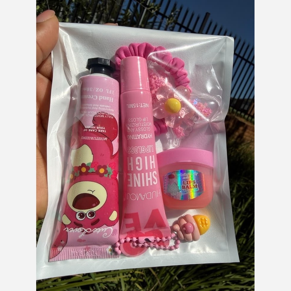 پک هدیه 10 عددی اکسسوری و آرایشی کادو تولد فانتزی کیوت پینترستی با اشانتیون رایگان