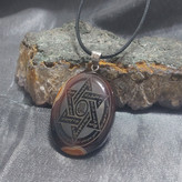 گردنبند عقیق سلیمانی اصل 4 دعا