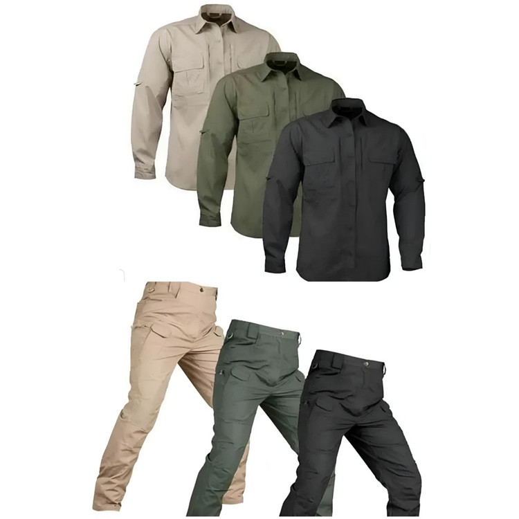 ست پیراهن و شلوار نظامی و کوهنوردی اورجینال سایز M تا 4XL (ارسال رایگان و خرید قسطی)