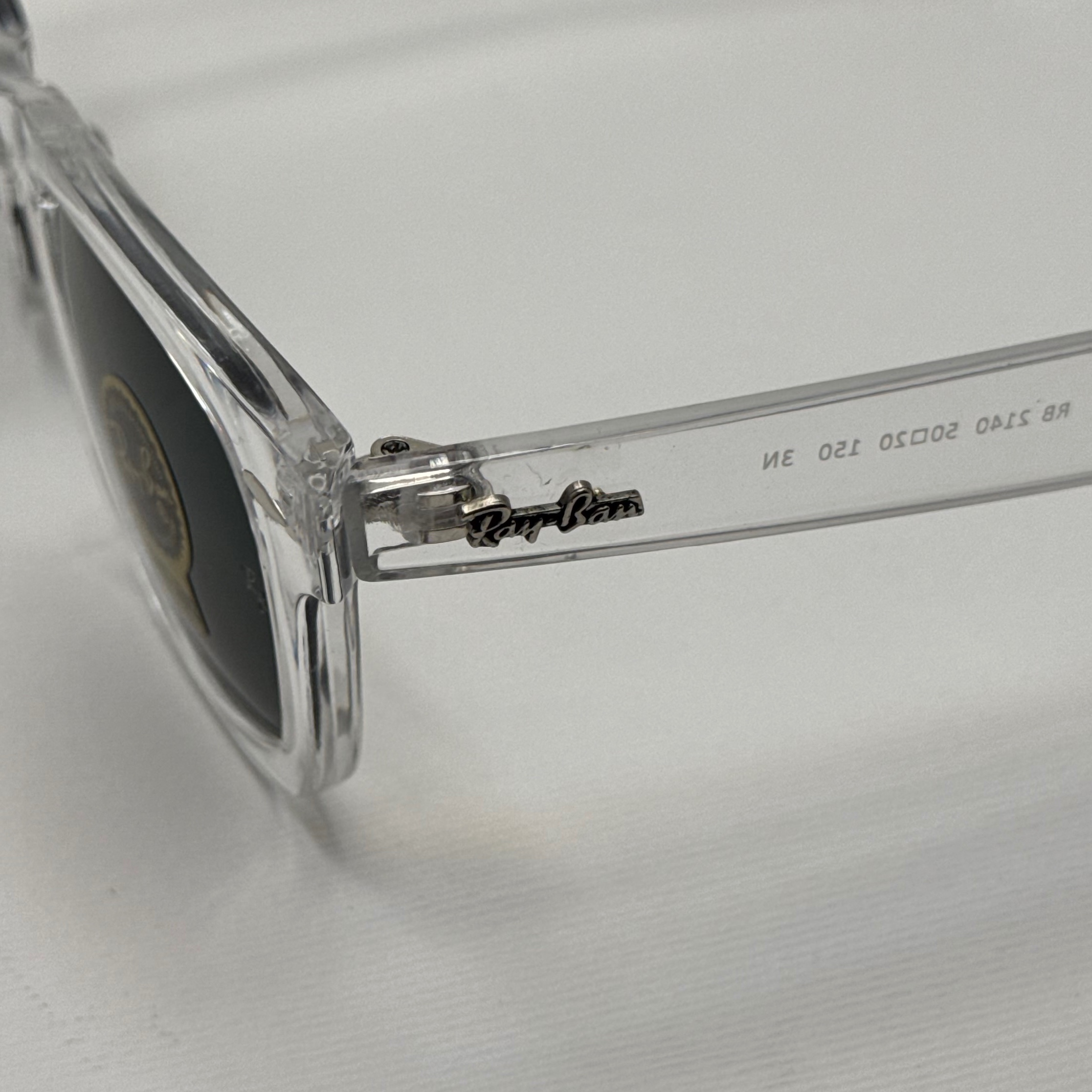 عینک ویفرر ریبن Rayban WAYFARER شفاف شیشه سنگ نشکن زد خش با پک کامل (ارسال رایگان)