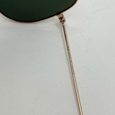 عینک ریبن خلبانی شیشه سنگ پلاریزه سبز با فریم طلایی به همراه پک کامل ریبن کد Rayban RB 3026 (ارسال رایگان)
