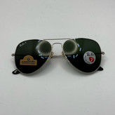 عینک ریبن خلبانی شیشه سنگ پلاریزه سبز با فریم نقره ای به همراه پک کامل ریبن کد Rayban RB 3026 (ارسال رایگان)