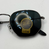 عینک ریبن هگزونال شیشه سنگ فریم نوک مدادی عدسی مشکی به همراه پک کامل ریبن کد Rayban RB 3548 (ارسال رایگان)