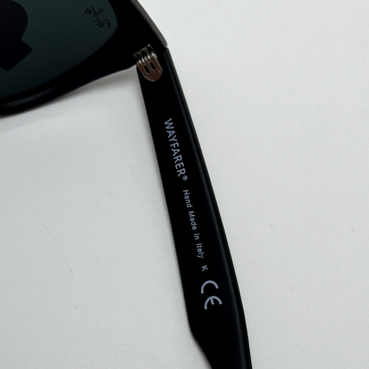 عینک آفتابی ریبن ویفرر شیشه سنگ مشکی به همراه پک کامل ریبن Rayban WAYFARER RB 2140 سایز 54 (ارسال رایگان)