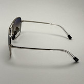 عینک آفتابی خلبانی رندولف شیشه سنگ آنتی رفلکس آبی هایلایت نقره ای فول پک RANDOLPH AVIATOR RE 58 24K WHITE GOLD (ارسال