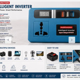 اینورتر چند کاره (وارداتی) Intelligent Inverter converter multifunctional دارای باتری 48 ولت و چراغ قوه ایکس