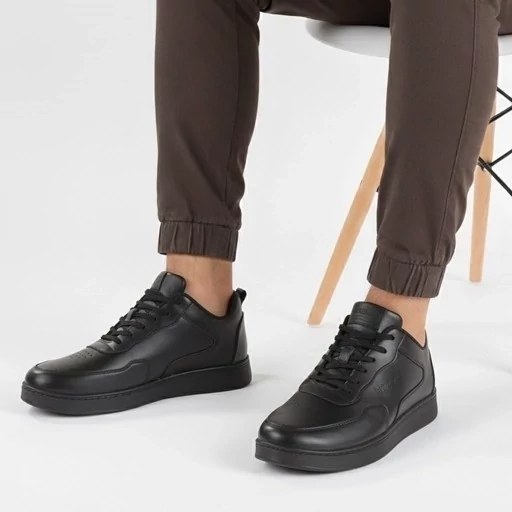 کفش اسپرت ونس کتانی مردانه مشکی دور دوخت پرفرووش