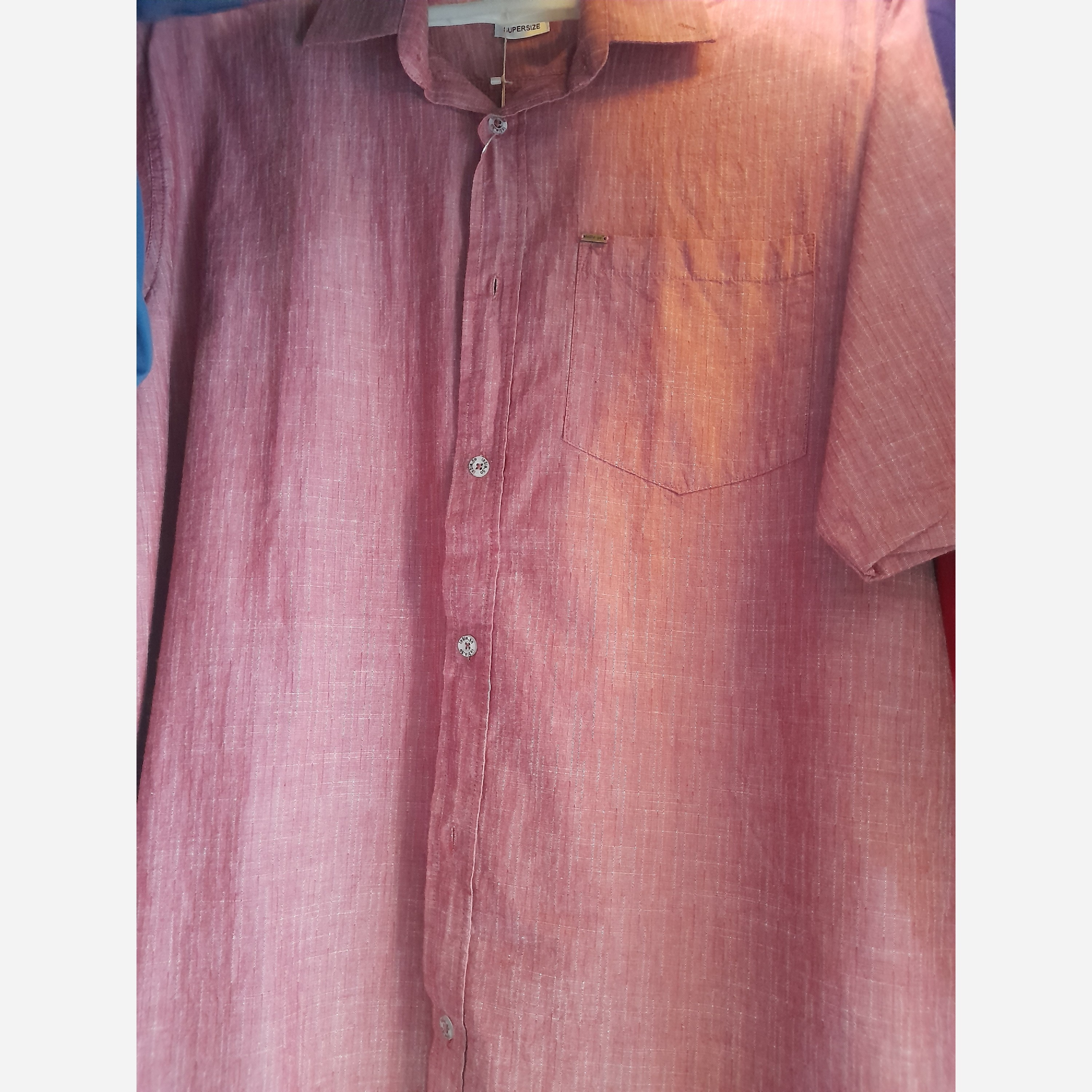 پیراهن مردانه پیراهن اندیگو مارک پیراهن نخی آستین بلندپیراهن نخی مردانه